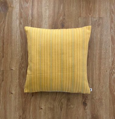 Customizable Cushion Cover, Cotton – Dobby Stripes – Yellow