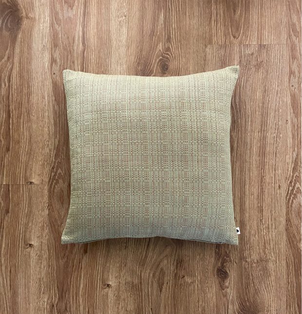 Customizable Cushion Cover, Panama Weave Cotton -  Moss Green