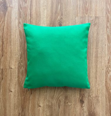 Customizable Cushion Cover,  Cotton – Solid – Brilliant Green
