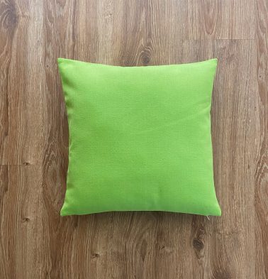 Customizable Cushion Cover,  Cotton – Solid – Lime Green