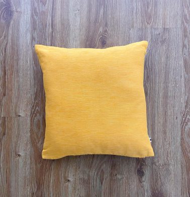 Customizable Cushion Cover, Textura Cotton - Daffodil Yellow