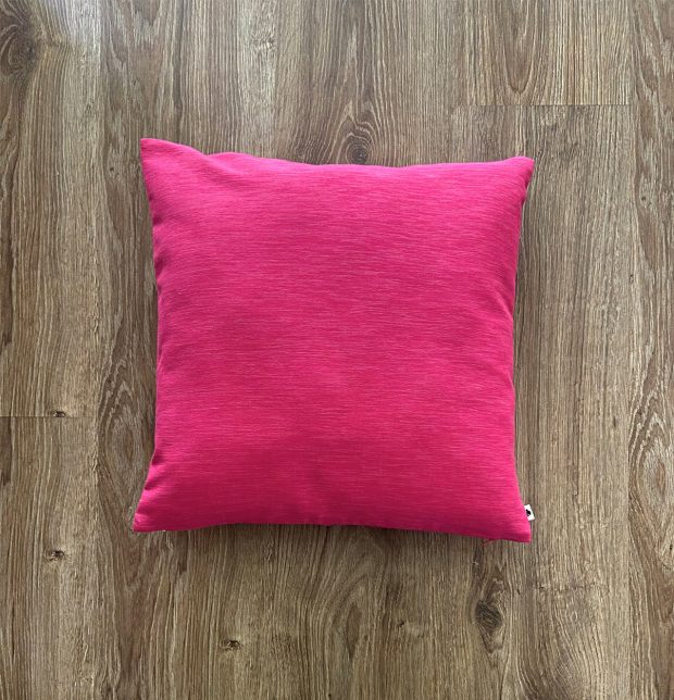 Customizable Cushion Cover, Textura Cotton - Teaberry Pink
