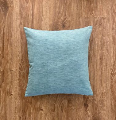 Customizable Cushion Cover, Textura Cotton – Teal Blue