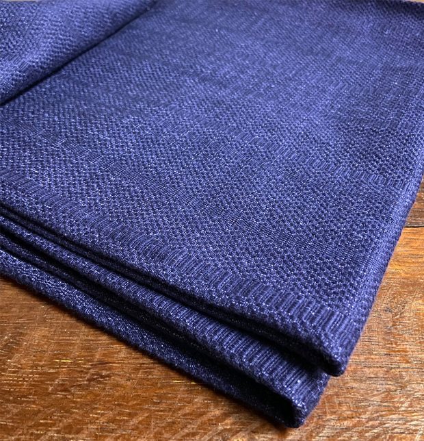 Customizable Floor Cushion, Kadoor Cotton - Indigo Blue