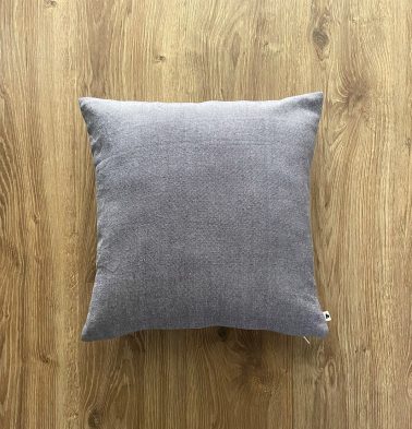 Customizable Cushion Cover, Chambray Cotton – Drizzle Grey