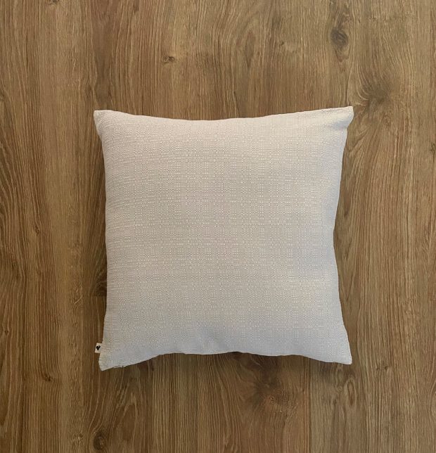 Panama Weave Cotton Cushion Cover Creamy White 16
