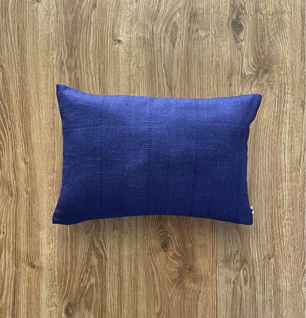 Kadoor Cotton Cushion Cover Indigo Blue 12