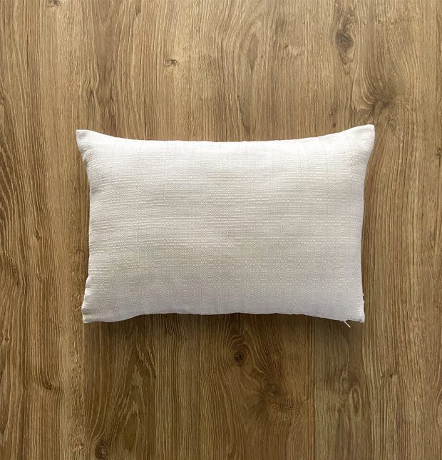 Customizable Cushion Cover, Panama Weave Cotton - Creamy White