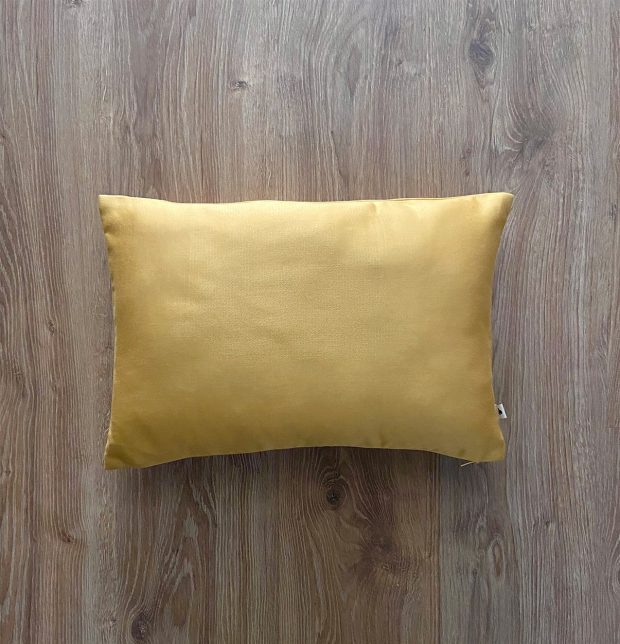Satin Cotton Cushion cover Mustard Yellow 12