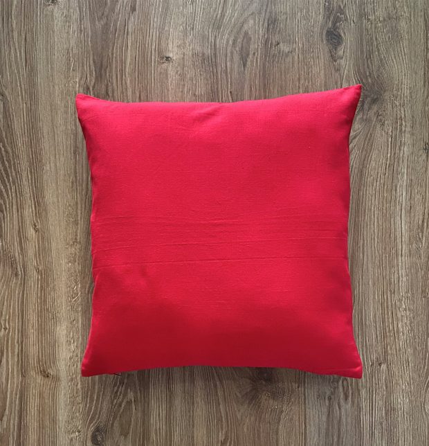 Solid Cotton Cushion cover Red 18