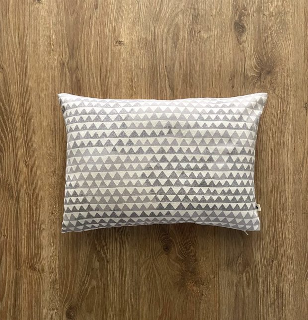 Star Triangle Cotton Cushion cover Grey 12
