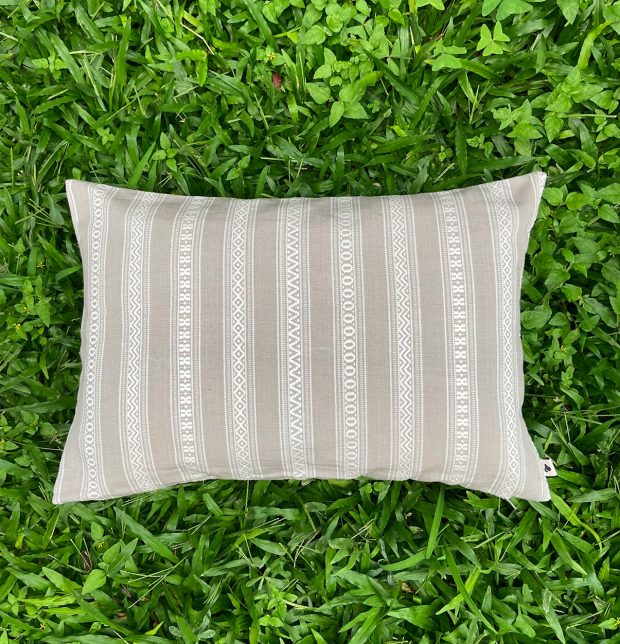 Customizable Cushion Cover, Cotton -  Vintage Weave - Grey
