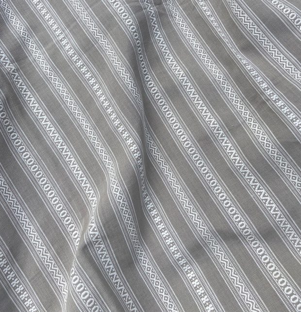 Vintage Weave Cotton Custom Blinds Grey