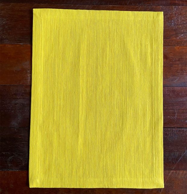 Handwoven Cotton Table Mats Cyber Yellow Set of 6