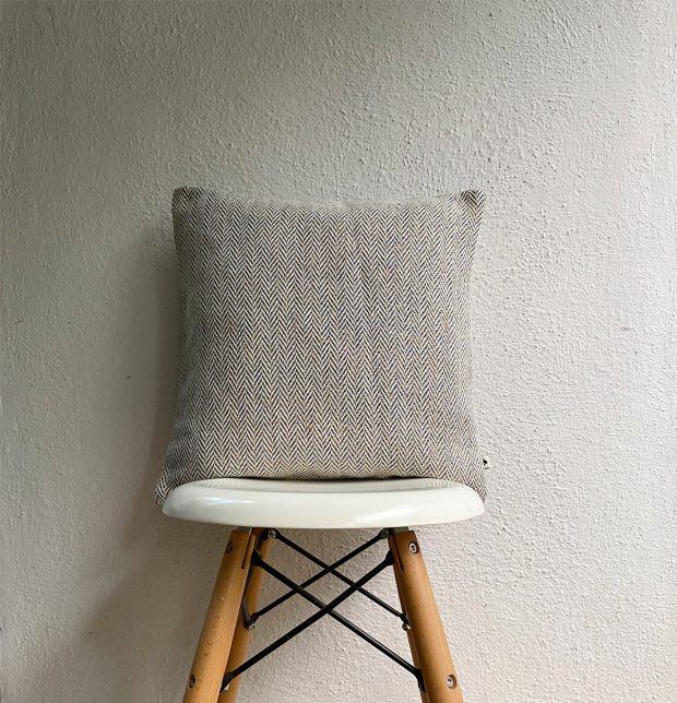 Herringbone Cushion cover - Dark Blue/White 16