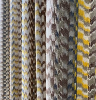 Handwoven Cotton Custom Table Cloth/Runner Ikat Grey/Yellow