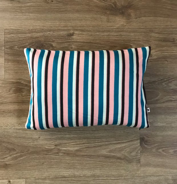 Retro Stripes Cotton Cushion Cover Multicolor 12