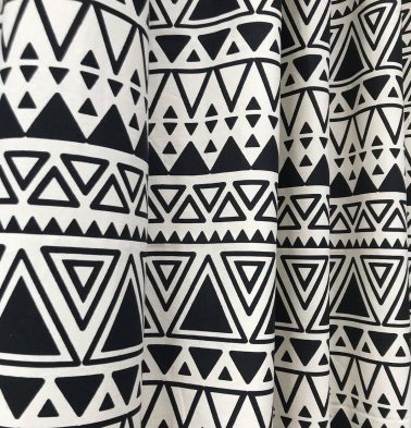 Magic Triangle Cotton Custom Stitched Cloth Black/Beige