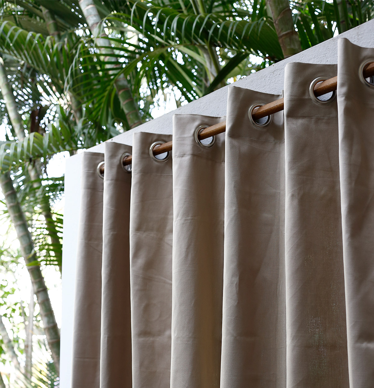 Customizable Cotton Curtain – Satin Weave – Silver Grey