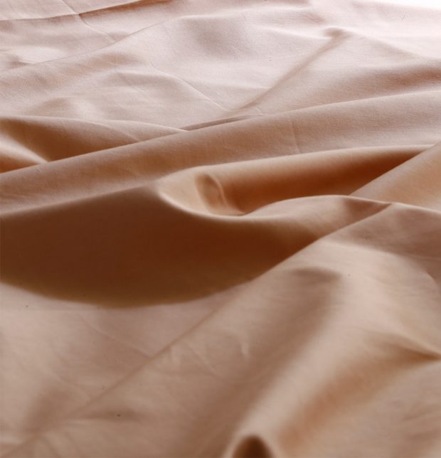 Solid Cotton Rose Cloud - Fitted Bedsheet
