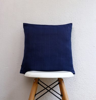 Solid Cotton Cushion cover Dutch Blue 16″x16″