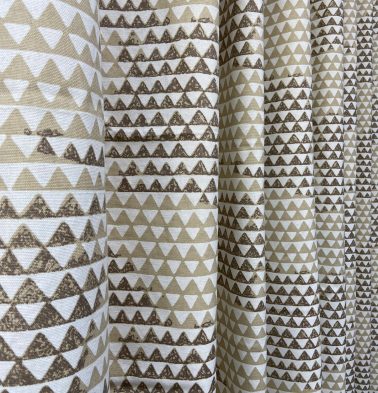 Star Triangles Cotton Custom Table Cloth/Runner Beige