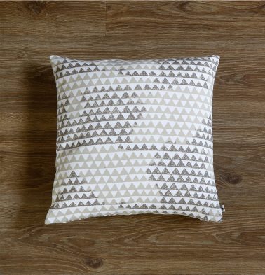 Customizable Cushion Cover, Cotton –  Star Triangles – Beige