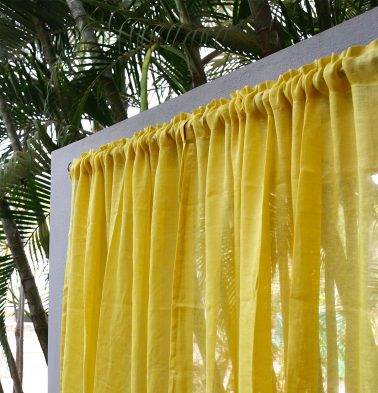 Linen Curtain Agate Green