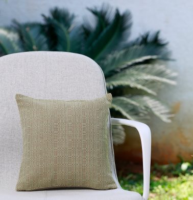 Panama Weave Cotton Cushion Cover Moss Green 12x12