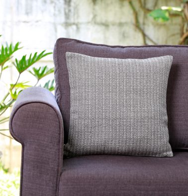 Handwoven Cotton Cushion cover Grey Line