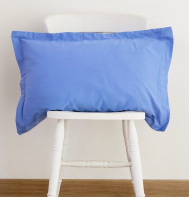 Solid Cotton Pillow Cover – Marine Blue