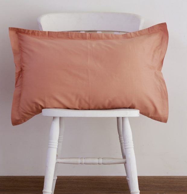 Solid Cotton Pillow Cover - Rose Cloud