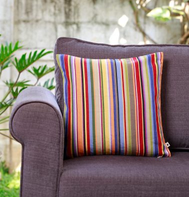 Sunny Stripe Cotton Cushion cover Multi color