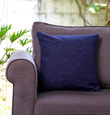 Textura Cotton Cushion cover Navy Blue