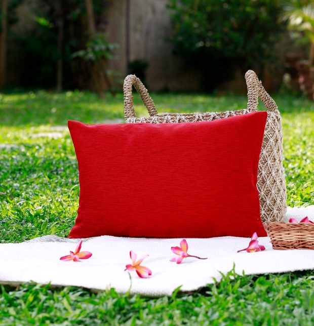Textura Cotton Cushion cover Red 12