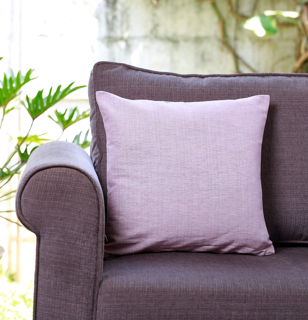 Textura Cotton Cushion cover Lavender 16″x16″