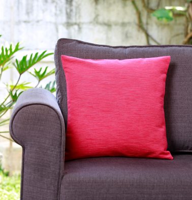 Textura Cotton Cushion cover Teaberry Pink 16″x16″