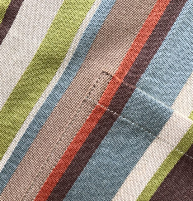 Satin Stripe Cotton Aprons- Multi color