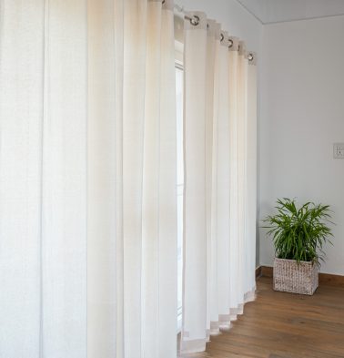 Customizable Curtain, Kadoor Cotton – Pristine White