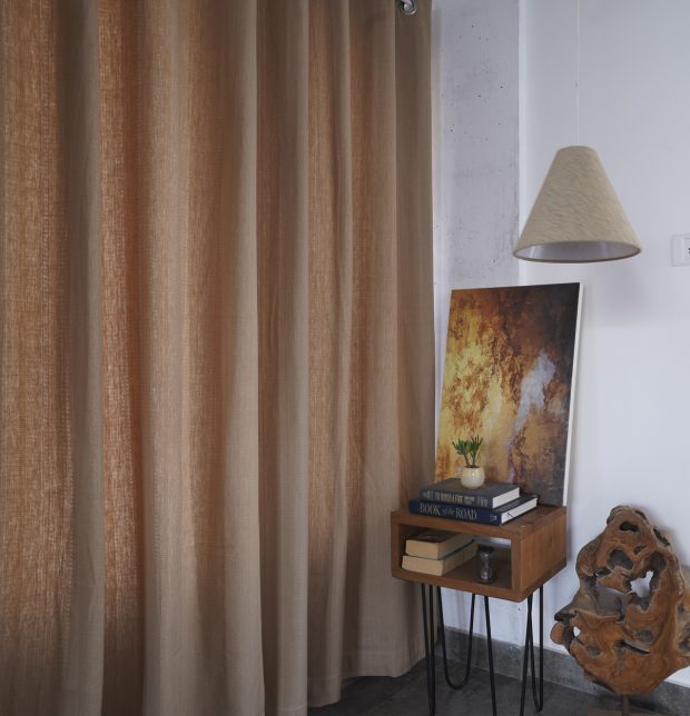 Customizable Curtain, Kadoor Cotton - Sand Beige