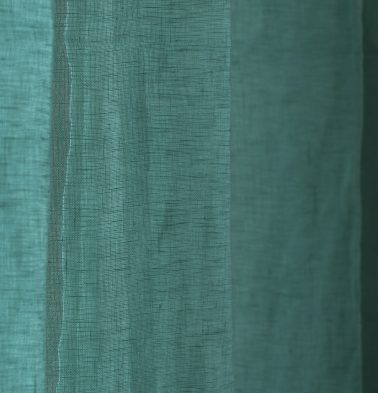 Linen Sheer Fabric Agate Green