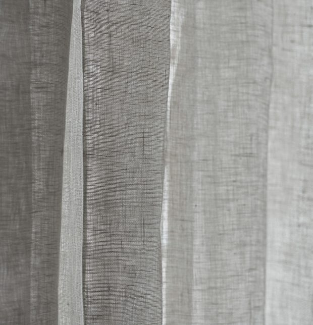 Linen Sheer Curtain Silver Cloud