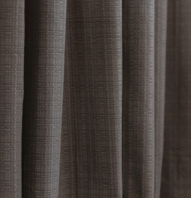 Panama Weave Cotton Curtain Ash Grey