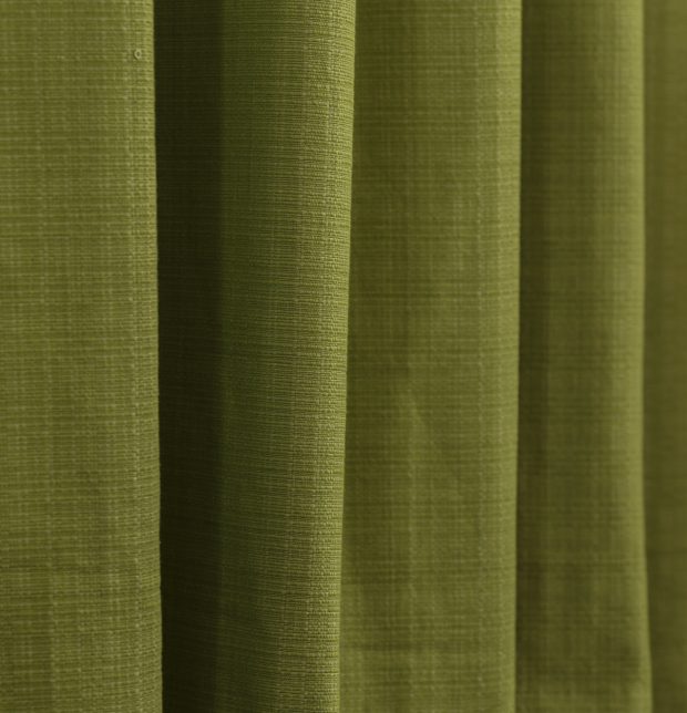 Panama Weave Cotton Custom Blinds Spinach Green