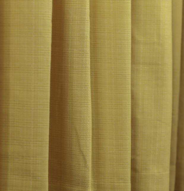 Panama Weave Cotton Fabric Yolk Yellow