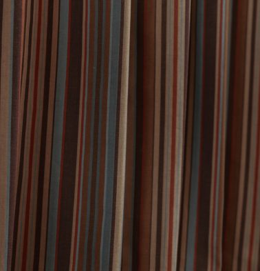 Stripe Cotton Fabric Brown