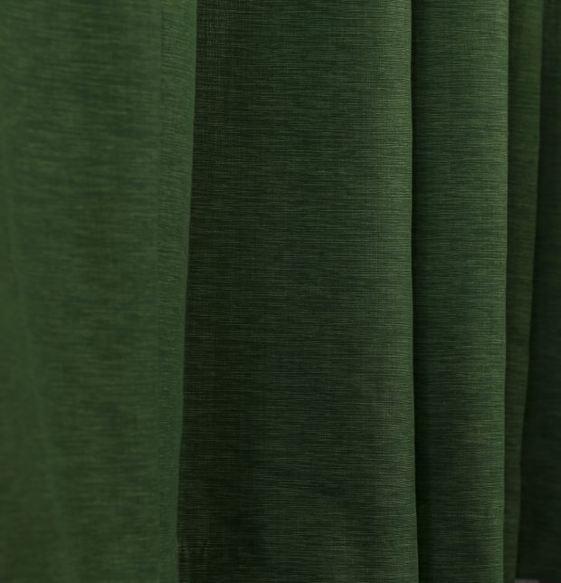 Customizable Curtain, Textura Cotton - Cactus Green
