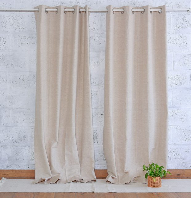 Textura Cotton Curtain Fog Beige