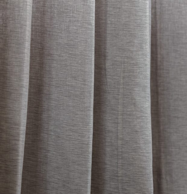 Textura Cotton Curtain Tan Grey
