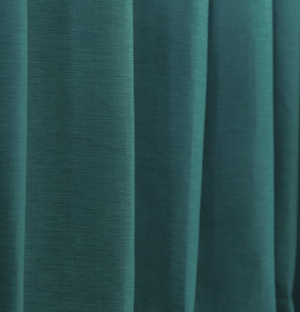 Textura Cotton Curtain Turquoise Blue